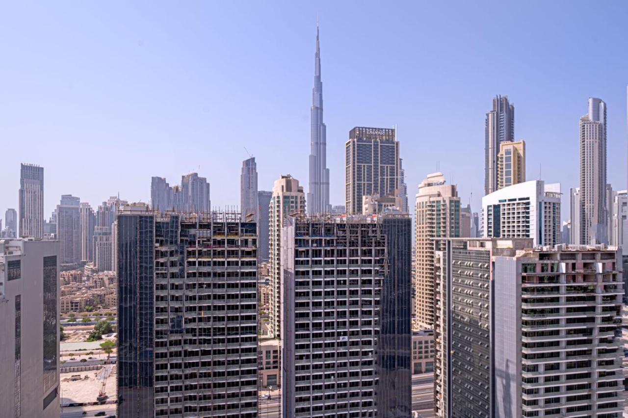 Alluring 1 Bd Apartment In Business Bay With Burj Khalifa View Dubai Exterior photo